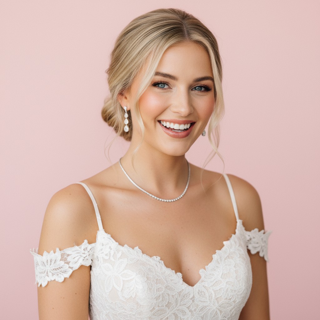 Low Bun Hairstyle For Wedding Ideas